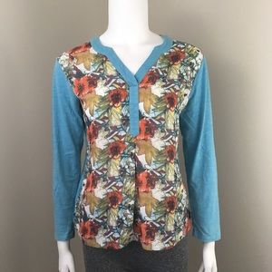 NorthStyle Long Sleeve Shirt Small Floral
